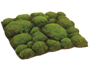 12"Wx12"L Mood Moss Sheet  Green (pack of 6)