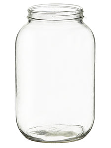 10"Hx6"D Glass Jar  Clear (pack of 4)