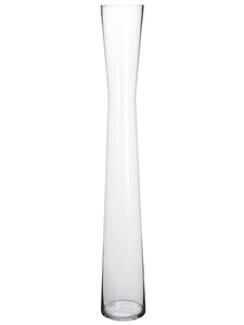 6.5"Dx47"H Glass Vase  Clear (pack of 1)