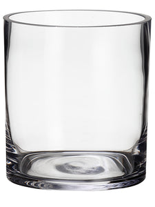 5"Hx4.5"D Glass Cylinder Vase  Clear (pack of 12)