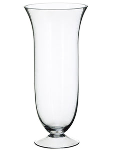 7.25"Dx16.5"H Glass Vase  Clear (pack of 1)