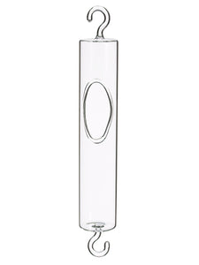 10.5" Glass Tube with Hook  Clear (pack of 2)