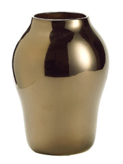 8.8"Dx12"H Bronze Metallic Vase Bronze (pack of 1)
