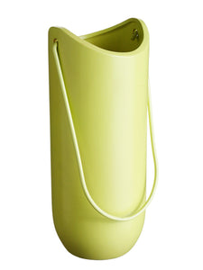12" Ceramic Vase w/Handle  Green (pack of 8)