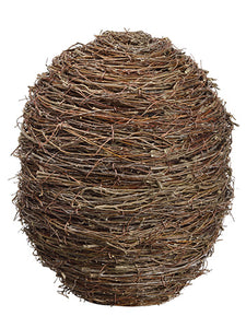 18" Twig Standing Egg  Brown (pack of 4)