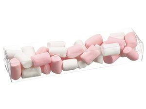 1.75"Hx2.5"Wx9"L Marshmallow Assortment Pink White (pack of 12)