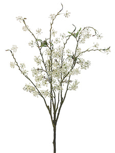 28" Mini Blossom Bush  White (pack of 6)