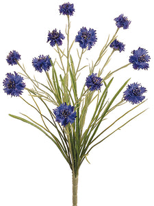 22" Cornflower Bush with 12 Flowers Blue Royal (pack of 12)