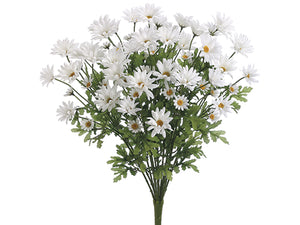 25" Margarite Daisy Bush x13  White (pack of 6)