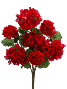 20" Geranium Bush x7  Red (pack of 12)