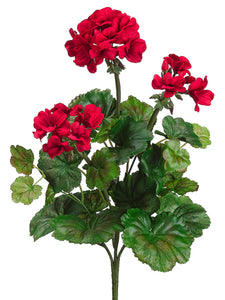 19" Water-Resistant Geranium Bush x5 RED (pack of 12)