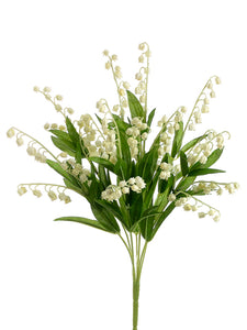 17" Lily of The Valley Bush  Cream (pack of 12)
