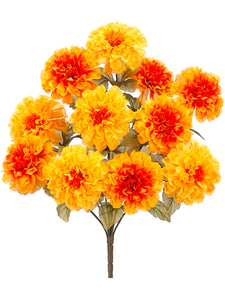 17.5" Marigold Bush x11  Yellow Gold (pack of 12)