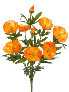14" Poppy Bush  Orange (pack of 12)