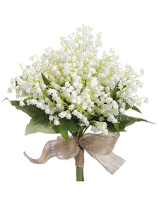 12" Lily of The Valley Bouquet White (pack of 6)