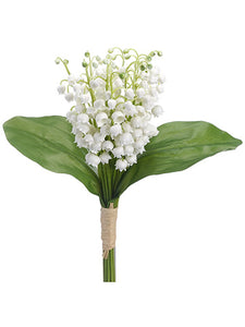 13.5" Lily of The Valley Bouquet White (pack of 12)