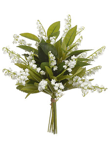 13" Lily of The Valley Bouquet White (pack of 6)