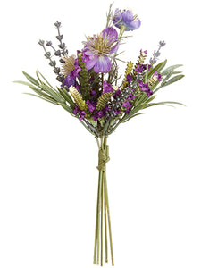 10.5" Nigella/Lavender Bouquet Purple (pack of 12)