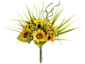 14.5" Sunflower Bouquet  Yellow (pack of 12)