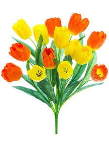 19" Tulip Bush x14  Yellow Orange (pack of 12)