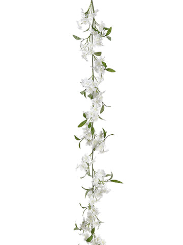 6' Azalea Garland  White (pack of 6)