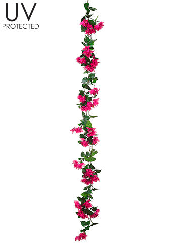 6' UV Protected Bougainvillea Garland Boysenberry (pack of 6)