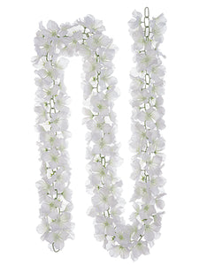 6' Hydrangea Chain Garland  White (pack of 6)
