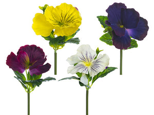 6" Pansy Pick (4 Colors/ Assortment) Assorted (pack of 96)