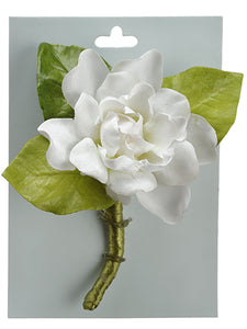 5" Gardenia Corsage on Card  White (pack of 4)