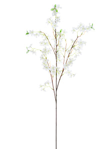 49" Blossom Spray  White (pack of 6)