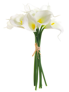 12" Calla Lily Bundle x9  White (pack of 12)