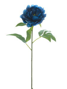 30" Peony Spray  Navy Blue (pack of 12)