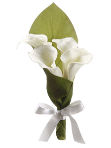 10" Calla Lily Flower Girl Cone Cream (pack of 12)