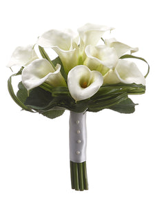 12" Calla Lily Bridesmaid Bouquet Cream (pack of 6)