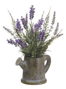 11" Lavender in Paper Mache Pitcher Purple Lavender (pack of 6)