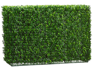 24"Hx12"Wx37.5"L Boxwood Hedge Two Tone Green (pack of 1)