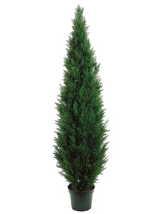 84" Cedar Topiary x3610 w/Pot (knockdown packing) Green (pack of 1)