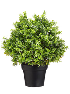 18" Tea Leaf Ball Topiary in Pot Green (pack of 4)