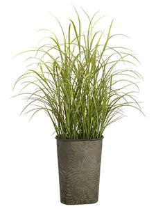 58" Grass in Tin Pot  Green (pack of 1)