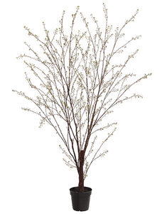 82.5" Plastic Berry Tree in Plastic Nursery Pot Two Tone Green (pack of 2)