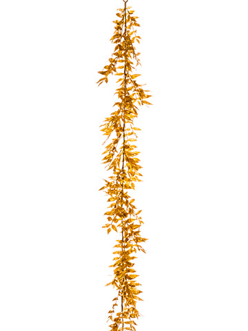 6' Glittered Nandian Garland  Gold Glittered (pack of 4)