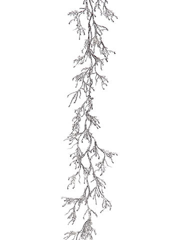 6' Snow Twig Garland  Snow Brown (pack of 4)