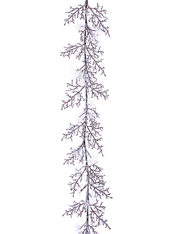 5' Snowflake/Beaded Twig Garland Clear (pack of 4)