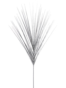 38" Metallic Grass Spray  Silver (pack of 24)