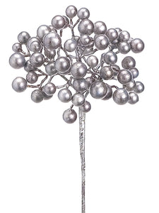 13" Berry Spray  Antique Silver (pack of 24)