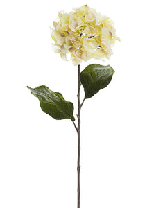 31" Frosted Hydrangea Spray  Beige Ice (pack of 12)