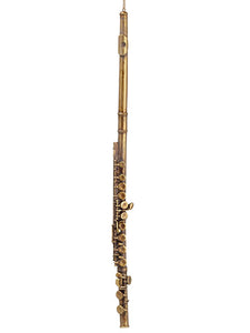 2.5"Hx2.5"Wx29.2"L Flute Ornament Antique Gold (pack of 2)