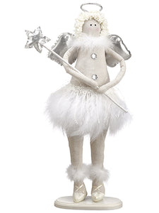 21" Angel  Silver White (pack of 6)