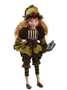 21" Woodland Girl Elf  Two Tone Green (pack of 1)