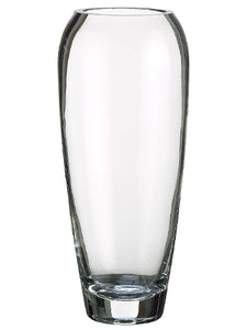 9"Hx4"D Glass Vase  Clear (pack of 1)
